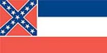 Sticker: State Flag - Mississippi (1.5in x 3in)