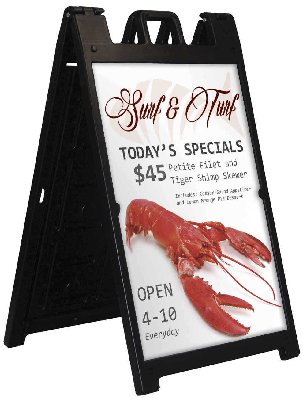 Signicade Deluxe A Frame with (2) 36x24 Signs