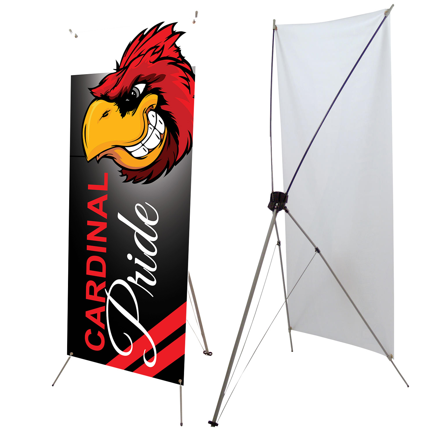 Tripod X with 70" x 24" Banner