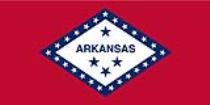 Sticker: State Flag - Arkansas (1.5in x 3in)