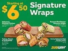 $6.50 Signature Wrap Stand Topper