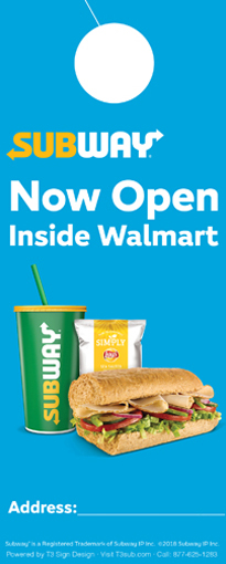 Open Inside Walmart 01 Door Hanger