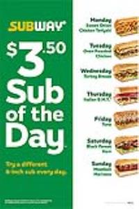 $3.50 6-inch of the Day 02 Insert