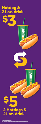 Hotdog and Drink Deal Vert Banner