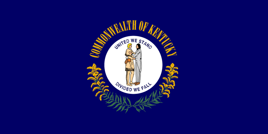 Sticker: State Flag - Kentucky (1.5in x 3in)
