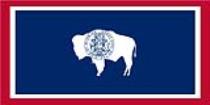 Sticker: State Flag - Wyoming (1.5in x 3in)