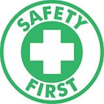 Sticker (10 Pack) - Safety First: Green (2in x 2in)