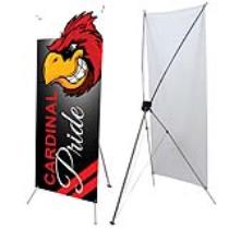 Tripod X with 70" x 24" Banner