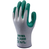 Coated Gloves - Gray/Green