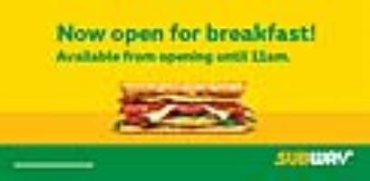 Open for Breakfast Banner