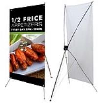 Tripod X with 72" x 32" Banner