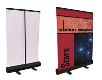 Retractable Table Top Display with 36x24 Banner